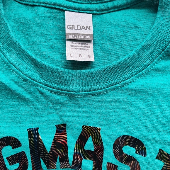 Turquoise T Shirt With Rainbow "Ringmaster Of The Shit Show" Decal - Picture 2 of 7